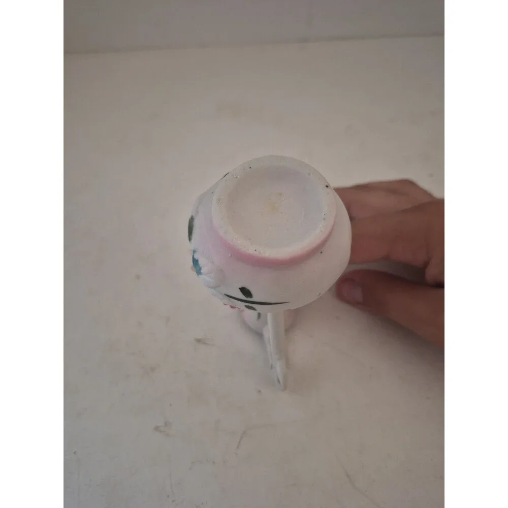 Vintage Capodimonte Style Mini Small Italian Colorful Painted Vase Pitcher